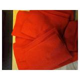 Linen Fabric Placemats Set of 8, Machine Washable, Heat Resistant, Wrinkle Free, Thick Polyester Kitchen Place Mats for Dining Table (Red) 13\x18\in - in Linen Fabric Placemats Set of 8, Machine Washable, Heat Resistant, Wrinkle Free, Thick Polyester Kitchen Place Mats for Dining Table (Red) 13\x18\in - in