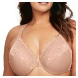 Glamorise Full Figure Plus Size Wonderwire Front-Closure Bra Underwire #1245 Cappuccino 46 G - Retail: $70 Glamorise Full Figure Plus Size Wonderwire Front-Closure Bra Underwire #1245 Cappuccino 46 G - Retail: $70