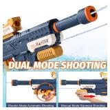 Electric Water Gun, Powerful Squirt Guns for Adult - Double Shooting Mode Fully Auto Water Blasters Long Range 32 Ft, 500cc Large Capacity, Super Water Soaker Outdoor Pool Toys for Kids Ages 8-12 - Re Electric Water Gun, Powerful Squirt Guns for Adult - Double Shooting Mode Fully Auto Water Blasters Long Range 32 Ft, 500cc Large Capacity, Super Water Soaker Outdoor Pool Toys for Kids Ages 8-12 - Re
