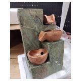 MSEONWXI Tabletop Indoor Water Fountain – 3-Tier Rock Waterfall Fountain with Warm LED Light and DIY Planting Pot MSEONWXI Tabletop Indoor Water Fountain – 3-Tier Rock Waterfall Fountain with Warm LED Light and DIY Planting Pot