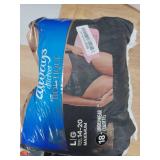 Always Discreet Boutique Incontinence and Postpartum Underwear for Women, Maximum Protection, Large, Black, 18 Count - Retail: $21 Always Discreet Boutique Incontinence and Postpartum Underwear for Women, Maximum Protection, Large, Black, 18 Count - Retail: $21