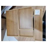 Greatseas Silverware Bamboo Drawer Organizer Tray, 4 PCS Kitchen Drawer Organizer Storage for Utensil Cutlery, Bathroom, Office Desk, Makeup Greatseas Silverware Bamboo Drawer Organizer Tray, 4 PCS Kitchen Drawer Organizer Storage for Utensil Cutlery, Bathroom, Office Desk, Makeup