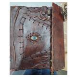 Hocus Pocus Leather Journal Halloween Decorations Blank Spell Book of Shadows with Lock Clasp Hocus Pocus Leather Journal Halloween Decorations Blank Spell Book of Shadows with Lock Clasp