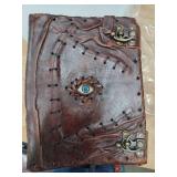 Hocus Pocus Leather Journal Halloween Decorations Blank Spell Book of Shadows with Lock Clasp Hocus Pocus Leather Journal Halloween Decorations Blank Spell Book of Shadows with Lock Clasp