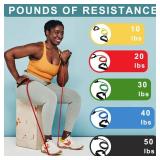 Resistance Bands with Handles, Single Resistance Bands, Exercise Bands with Handles, for Resistance Training, Physical Therapy, Home Workouts, Fitness, Pilates, Boxing Strength Training (10lbs) - Reta Resistance Bands with Handles, Single Resistance Bands, Exercise Bands with Handles, for Resistance Training, Physical Therapy, Home Workouts, Fitness, Pilates, Boxing Strength Training (10lbs) - Reta