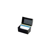 Oxford Plastic Index Card Box, 4 x 6 Inches, 400 Card Capacity, Black (01461) - Retail: $11 Oxford Plastic Index Card Box, 4 x 6 Inches, 400 Card Capacity, Black (01461) - Retail: $11