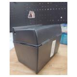 Oxford Plastic Index Card Box, 4 x 6 Inches, 400 Card Capacity, Black (01461) - Retail: $11 Oxford Plastic Index Card Box, 4 x 6 Inches, 400 Card Capacity, Black (01461) - Retail: $11