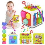 kecristv Montessori Toys for Toddler Girls Boys, Baby Sorter Learning Sensory Activity Cube, Toddler Girl Boy Birthday Gifts, Baby Toys 18+ Months - Retail: $15 kecristv Montessori Toys for Toddler Girls Boys, Baby Sorter Learning Sensory Activity Cube, Toddler Girl Boy Birthday Gifts, Baby Toys 18+ Months - Retail: $15