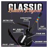 NBCP Wireless Guitar Controller for Nintendo Wii  Compatible with Guitar Hero and Rock Band 2 Games  Includes Adjustable Strap  Black - Retail: $69 NBCP Wireless Guitar Controller for Nintendo Wii  Compatible with Guitar Hero and Rock Band 2 Games  Includes Adjustable Strap  Black - Retail: $69
