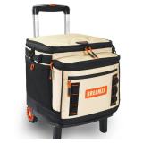 Dreamza Soft Cooler with Wheels, 60-Can Wheeled Cooler with Handle, Leak Proof Rolling Cooler Insulated Bag with All-Terrain Cart, Collapsible Rolling Ice Chest for Beach Picnic Camping Grocery - Reta Dreamza Soft Cooler with Wheels, 60-Can Wheeled Cooler with Handle, Leak Proof Rolling Cooler Insulated Bag with All-Terrain Cart, Collapsible Rolling Ice Chest for Beach Picnic Camping Grocery - Reta