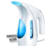 HiLIFE Steamer for Clothes, Portable Handheld Design, 240ml Big Capacity, 700W, Strong Penetrating Steam, Removes Wrinkle, for Home, Office(ONLY FOR 120V) (Blue) - Retail: $27 HiLIFE Steamer for Clothes, Portable Handheld Design, 240ml Big Capacity, 700W, Strong Penetrating Steam, Removes Wrinkle, for Home, Office(ONLY FOR 120V) (Blue) - Retail: $27