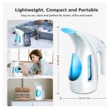 HiLIFE Steamer for Clothes, Portable Handheld Design, 240ml Big Capacity, 700W, Strong Penetrating Steam, Removes Wrinkle, for Home, Office(ONLY FOR 120V) (Blue) - Retail: $27 HiLIFE Steamer for Clothes, Portable Handheld Design, 240ml Big Capacity, 700W, Strong Penetrating Steam, Removes Wrinkle, for Home, Office(ONLY FOR 120V) (Blue) - Retail: $27
