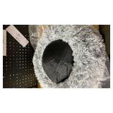 Grey Small Fur Donut Bed Grey Small Fur Donut Bed