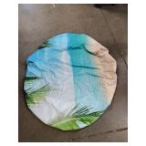 Circular Beach Tablecloth, Up to 45x41" - Circular Beach Tablecloth, Up to 45x41" -
