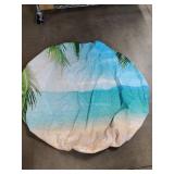 Circular Beach Tablecloth, Up to 45x41" - Circular Beach Tablecloth, Up to 45x41" -