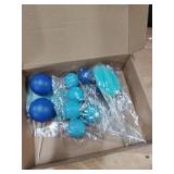 Blue Ball Cake Topper Decorations Blue Ball Cake Topper Decorations
