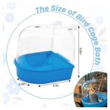 kathson Bird Cage Bath Parakeet Bathing Tube for Budgie Conure Parakeet Finch Canary Cockatiel Parrot Lovebird (Random Color) - Retail: $9 kathson Bird Cage Bath Parakeet Bathing Tube for Budgie Conure Parakeet Finch Canary Cockatiel Parrot Lovebird (Random Color) - Retail: $9
