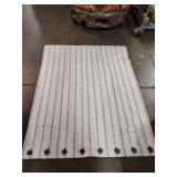 White/Grey Striped Curtains 62x49" White/Grey Striped Curtains 62x49"