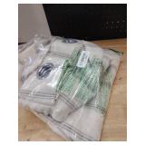 White/Grey Striped Curtains 62x49" White/Grey Striped Curtains 62x49"