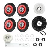WED9150WW0 WED9550WW1 WGD9200SQ0 WED5500XW0 WED9400SW2 GEW9250PW1 WED9200SQ0 WED9150WW1 Dryer Repair Kit Drum Roller, idler Pulley, Belt For Whirlpool Duet WED9050XW1 WED8300SW2 WED8300SW1 WED8300SW0  WED9150WW0 WED9550WW1 WGD9200SQ0 WED5500XW0 WED9400SW2 GEW9250PW1 WED9200SQ0 WED9150WW1 Dryer Repair Kit Drum Roller, idler Pulley, Belt For Whirlpool Duet WED9050XW1 WED8300SW2 WED8300SW1 WED8300SW0