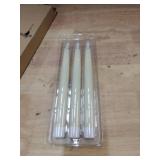 GenSwin Flameless Taper Candles with Remote Timer, Real Wax LED Flickering Candlesticks Battery Operated 3D Wick for Wedding, Party, Home(Ivory, 9.84\, Set of 3) - Retail: $10 GenSwin Flameless Taper Candles with Remote Timer, Real Wax LED Flickering Candlesticks Battery Operated 3D Wick for Wedding, Party, Home(Ivory, 9.84\, Set of 3) - Retail: $10