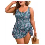Eomenie Plus Size Swimdress for Women One Piece Swimsuit Tummy Control Swim Dresses Skirt Bathing Suit 20w - Retail: $40 Eomenie Plus Size Swimdress for Women One Piece Swimsuit Tummy Control Swim Dresses Skirt Bathing Suit 20w - Retail: $40
