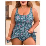 Eomenie Plus Size Swimdress for Women One Piece Swimsuit Tummy Control Swim Dresses Skirt Bathing Suit 20w - Retail: $40 Eomenie Plus Size Swimdress for Women One Piece Swimsuit Tummy Control Swim Dresses Skirt Bathing Suit 20w - Retail: $40