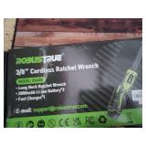 Robustrue 3/8" Cordless Electric Ratchet Wrench Kit RH60B - Retail: $89 Robustrue 3/8" Cordless Electric Ratchet Wrench Kit RH60B - Retail: $89