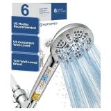6-Mode High Pressure Handheld Shower Head with Filter, HOPOPRO High Flow Filtered Handheld Showerhead, Water Softener Filters for Hard Water - Removes Chlorine - Improves Skin Hair Condition - Retail: 6-Mode High Pressure Handheld Shower Head with Filter, HOPOPRO High Flow Filtered Handheld Showerhead, Water Softener Filters for Hard Water - Removes Chlorine - Improves Skin Hair Condition - Retail: