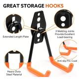 Dorisy 16 Pack Steel Wall Mount Garage Storage Hooks with Anti-Slip Coating, Heavy Duty, Hooks, for Hanging Bike, Ladder, Garden Tools - Retail: $31 Dorisy 16 Pack Steel Wall Mount Garage Storage Hooks with Anti-Slip Coating, Heavy Duty, Hooks, for Hanging Bike, Ladder, Garden Tools - Retail: $31