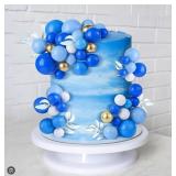 Blue Ball Cake Topper Decorations Blue Ball Cake Topper Decorations