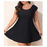 Smismivo Women Plus Size Swim Dress One Piece Bathing Suits Built in Shorts Tummy Control Swimdress L Smismivo Women Plus Size Swim Dress One Piece Bathing Suits Built in Shorts Tummy Control Swimdress L