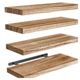AMADA HOMEFURNISHING Floating Shelves, Paulownia Wood Wall Shelves for Bathroom/Living Room/Bedroom/Kitchen/Home Office AMADA HOMEFURNISHING Floating Shelves, Paulownia Wood Wall Shelves for Bathroom/Living Room/Bedroom/Kitchen/Home Office