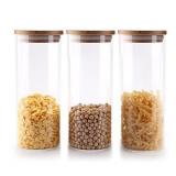 ComSaf Glass Food Storage Canisters | Bamboo Covers | Escape Waste ComSaf Glass Food Storage Canisters | Bamboo Covers | Escape Waste