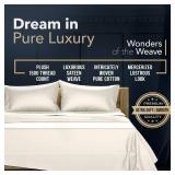 TEXAS LINEN CO. 100% Egyptian Cotton Pillow Cases Standard/Queen Size Set of 2 TEXAS LINEN CO. 100% Egyptian Cotton Pillow Cases Standard/Queen Size Set of 2