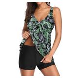 Yonique Black and Green Paisley swimsuit  - Retail: $25 Yonique Black and Green Paisley swimsuit  - Retail: $25