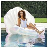 White Shell Pool Float 5x5 - Retail: $8 White Shell Pool Float 5x5 - Retail: $8