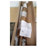 6ft Teak Market Umbrella Pole - Round REPLACEMENT FRAME - Retail: $89