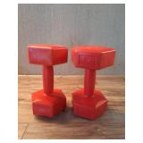 RBX Hex Dumbbell Pair - Red 5LB each