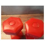 RBX Hex Dumbbell Pair - Red 5LB each