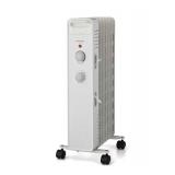 Mainstays 1500W Mechanical Oil Filled Electric Radiant Space Heater, White, WSH07O2AWW