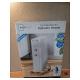 Mainstays 1500W Mechanical Oil Filled Electric Radiant Space Heater, White, WSH07O2AWW