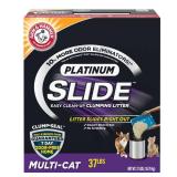 ARM & HAMMER Platinum SLIDE Easy Clean  Clumping Litter  Multi-Cat  37 lb