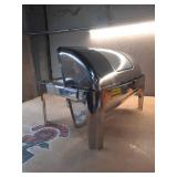 PYY Chafing Dishes for Buffet  - Roll Top Chafing Dish Buffet Set with Half Size Chafing Pans, Commercial Stainless Steel Buffet Servers and Warmers Chafer for Catering, Parties and Restaurants - Reta