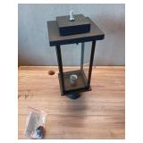 Modern 1-Light Matte Black Hardwired Outdoor Weather Resistant Post Light with Clear Glass Shade for Pathway, Garden - Retail: $80