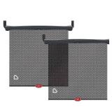 Munchkin Sun Safety Car Window Rollershade with Heat Alert - Black - 4pk