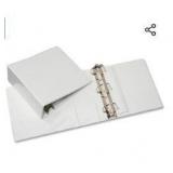 Pack of 4 BINDERS , D-RING,3"-White
