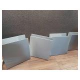 Pack of 4 BINDERS , D-RING,3"-White