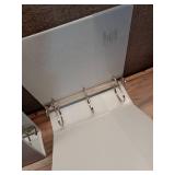 Pack of 4 BINDERS , D-RING,3"-White