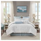 Harbor House Crystal Beach 4-Piece Comforter Set  White  King - Retail: $220